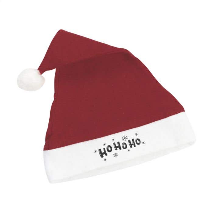 Bonnet de Noël | Polyester | Rouge avec bord blanc