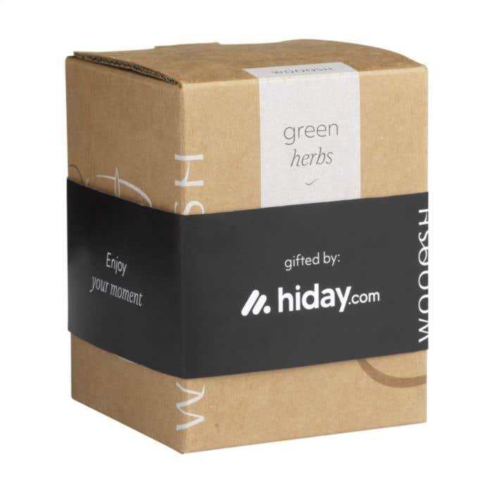 Wooosh Bougie Parfumée | Cire de Soja | Green Herbs | 32 heures