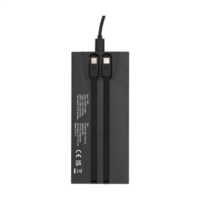 Powerbank | Aluminium recyclé | 10.000 mAh | Lightning et USB-C