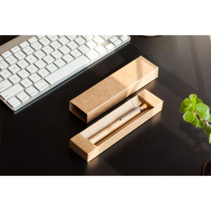 Emballage cadeau | Carton kraft | Pour 1 stylo