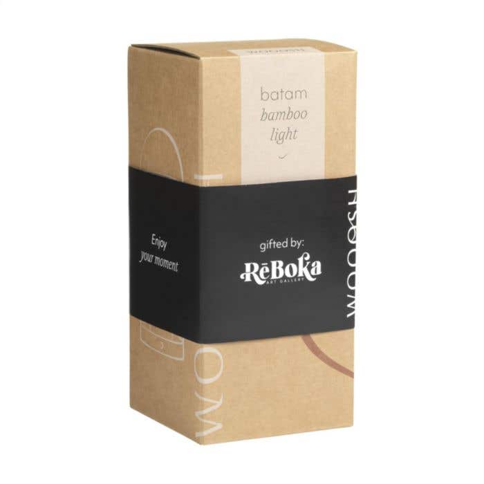 Lampe Wooosh | Bambou | Dimmable | Rechargeable