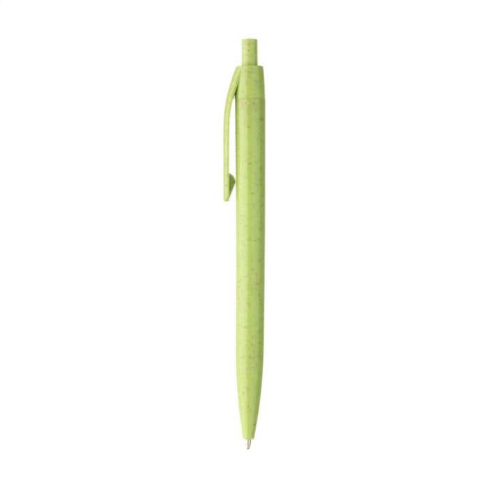 Stylo à bille | Paille de blé | Bouton-poussoir