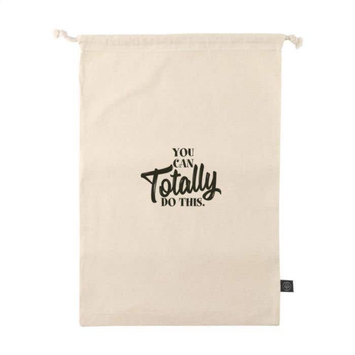 Sac cadeau | Coton recyclé | 4 l | Certifié GRS