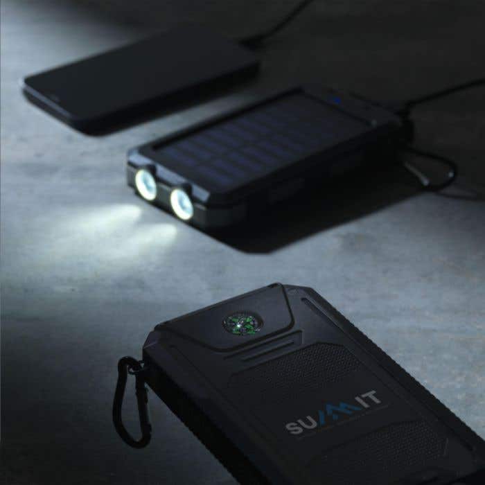 Powerbank | Recyclé | 8.000 mAh | Panneau solaire
