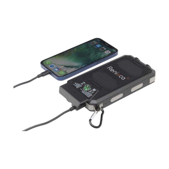 Powerbank | Recyclé | 8.000 mAh | Panneau solaire