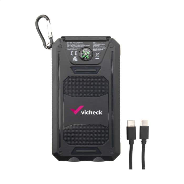 Powerbank | Recyclé | 8.000 mAh | Panneau solaire
