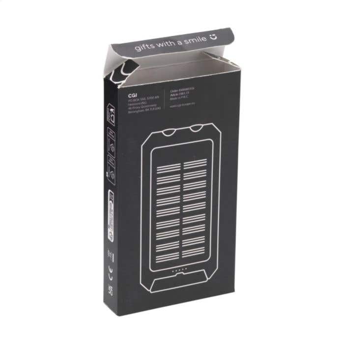 Powerbank | Recyclé | 8.000 mAh | Panneau solaire