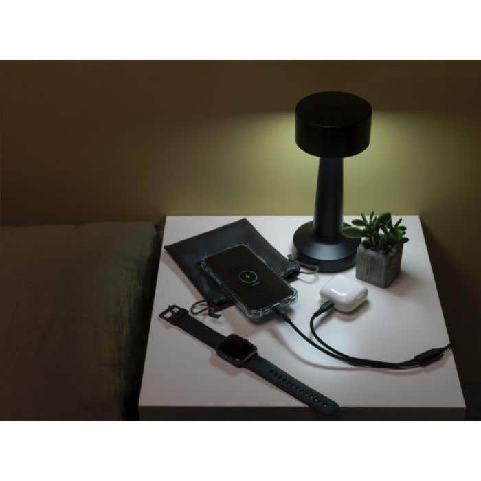 Ensemble de charge | Recyclé | 2 ports Type-C | Avec pochette