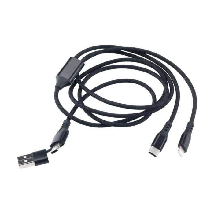 Ensemble de charge | Recyclé | 2 ports Type-C | Avec pochette