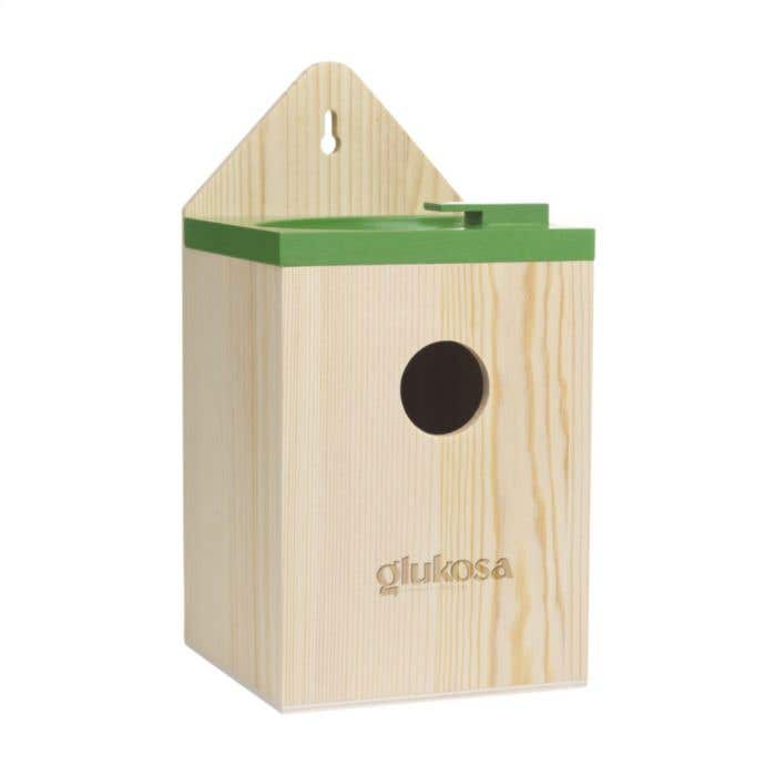 Nichoir | Pin FSC® | Avec bain d'oiseaux