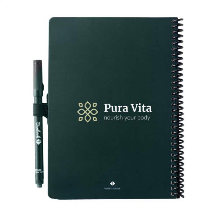 Bambook Carnet de notes | A5 | Effaçable | 20 feuilles