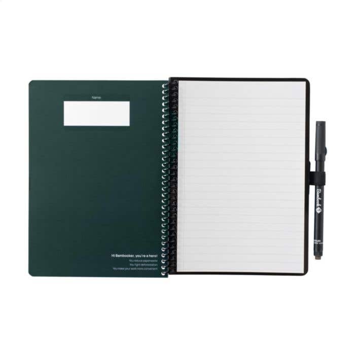 Bambook Carnet de notes | A5 | Effaçable | 20 feuilles