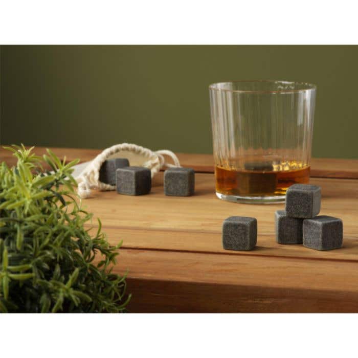 Glaçons granit | Réutilisables | Set de 4 | Avec pochette