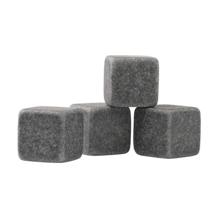 Glaçons granit | Réutilisables | Set de 4 | Avec pochette