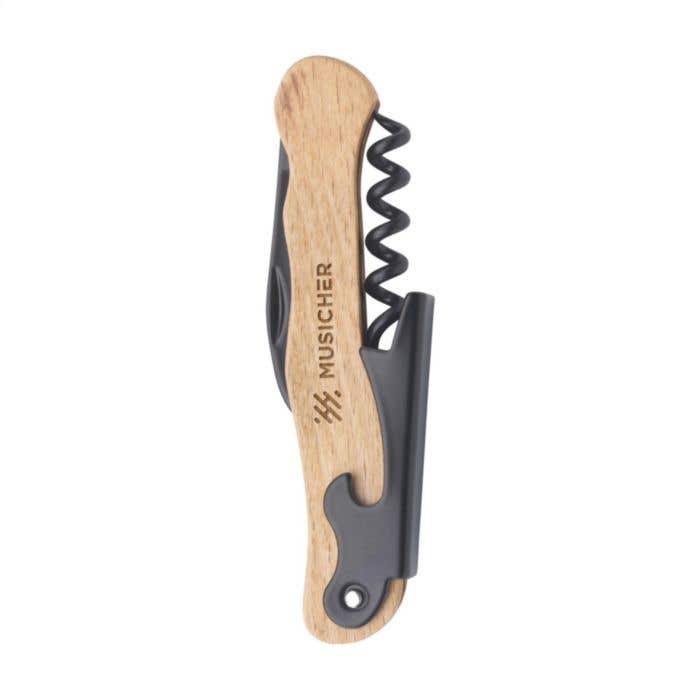 Couteau sommelier | Bois de hêtre FSC® | Acier inoxydable avec revêtement noir