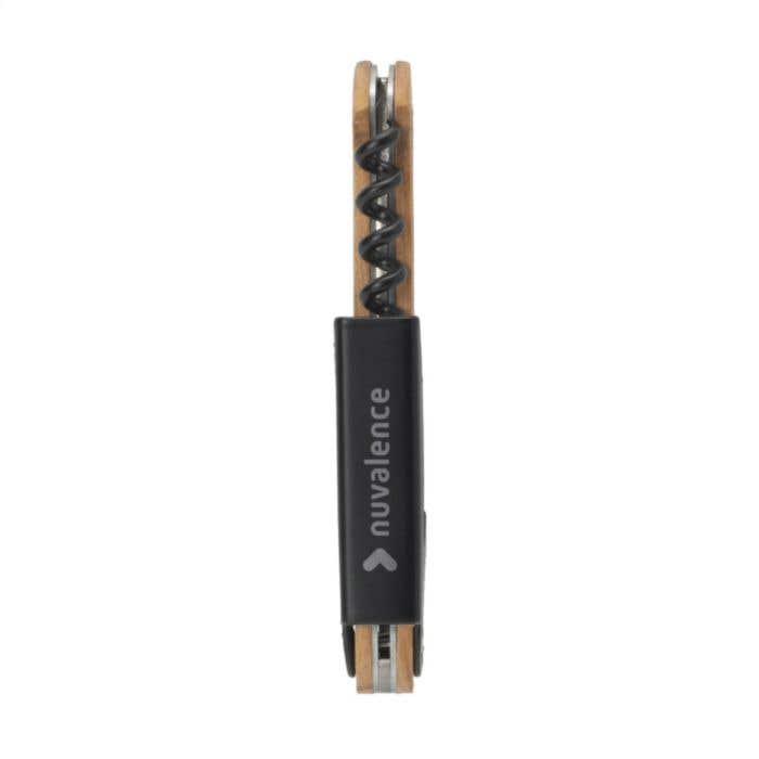 Rackpack couteau sommelier | Bois de hêtre FSC® | Acier inoxydable avec revêtement noir