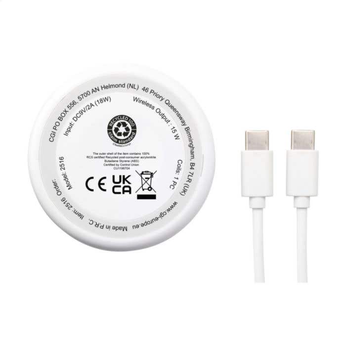 Chargeur sans fil | Magnétique | Recyclé | 15W | 3-en-1