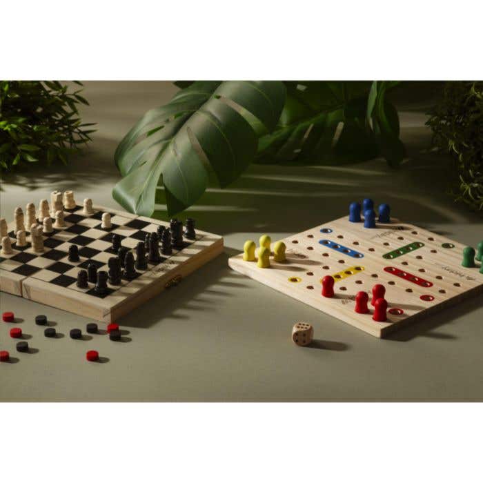 Jeu de société Ludo | Bois FSC® | 2-4 joueurs