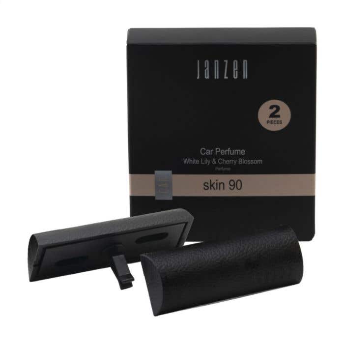 JANZEN Désodorisant voiture | Parfum: Skin 90 | Lot de 2
