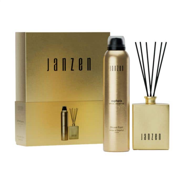 JANZEN Giftset Euphoria | Bâtonnets parfumés 100 ml + Shower Foam 200 ml