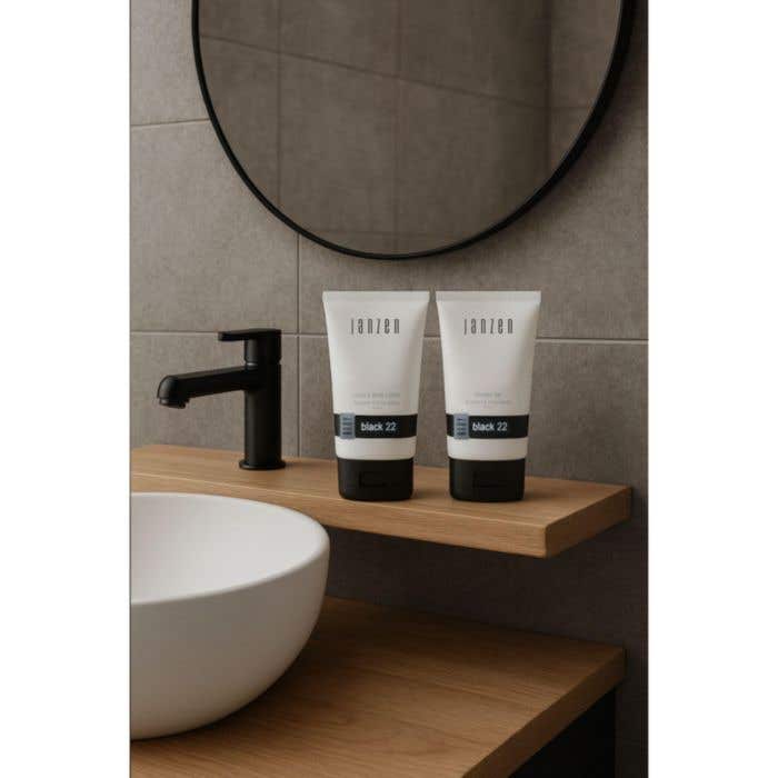 JANZEN Coffret cadeau Black 22 | Gel douche & lotion corporelle | 2x 50 ml