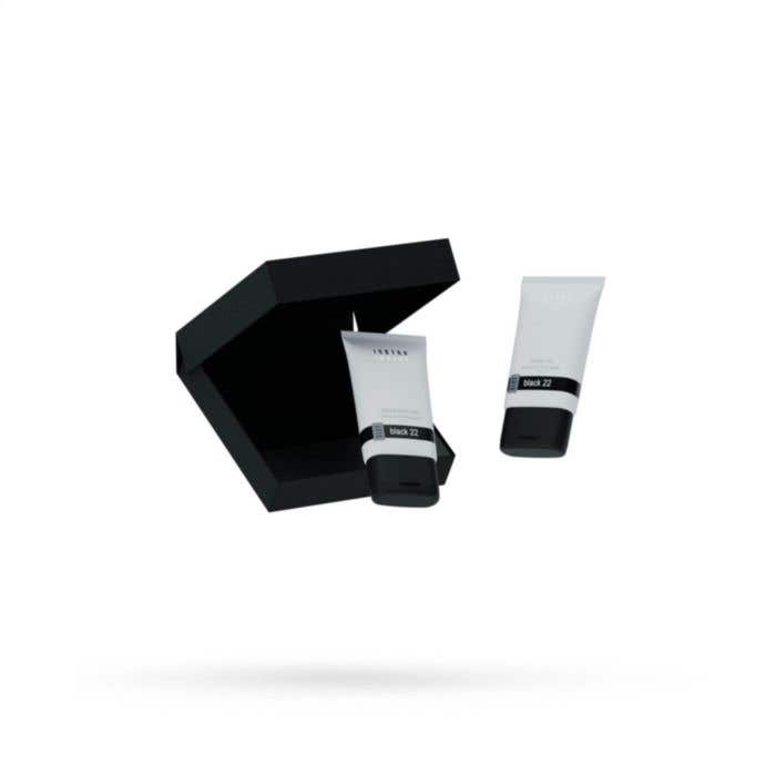 JANZEN Coffret cadeau Black 22 | Gel douche & lotion corporelle | 2x 50 ml