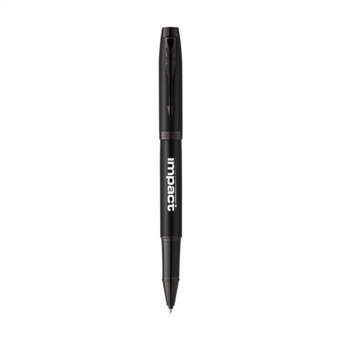 Stylo roller Parker IM Achromatic | Encre noire | Acier inoxydable | Capuchon amovible