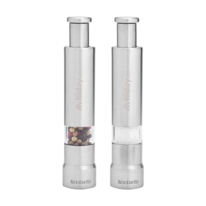 Brabantia | Set moulins à sel et poivre | Acier inoxydable recyclé