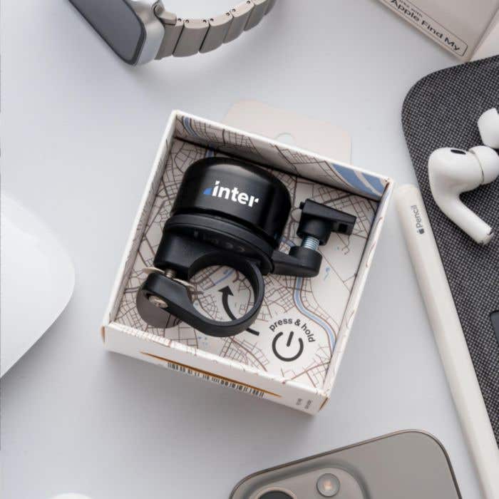 Sonnette de vélo AirBell Pro | Traceur Bluetooth | Apple Find My