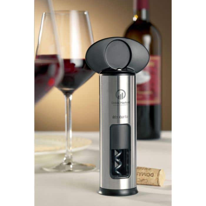 Brabantia Tire-bouchon | Acier inoxydable | Anneau de centrage et coupe-capsule
