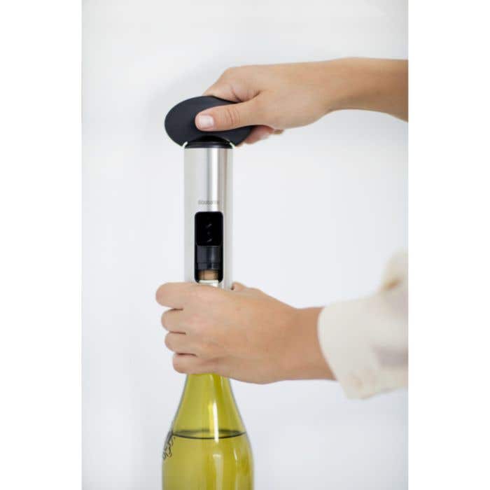 Brabantia Tire-bouchon | Acier inoxydable | Anneau de centrage et coupe-capsule