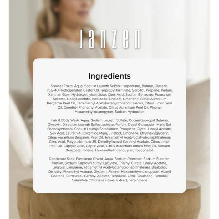 JANZEN | Ensemble de soins | 3 pièces | Bergamote & Bois de Cèdre