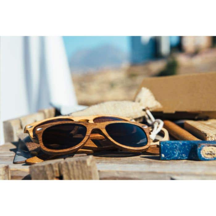 Lunettes de soleil | Aspect bois | Protection UV 400