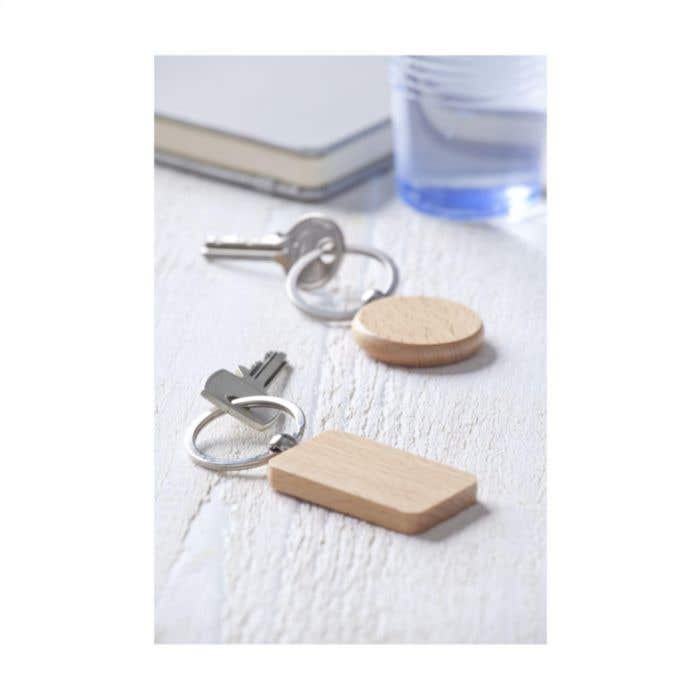 Porte-clés | Bois de hêtre | Rectangulaire
