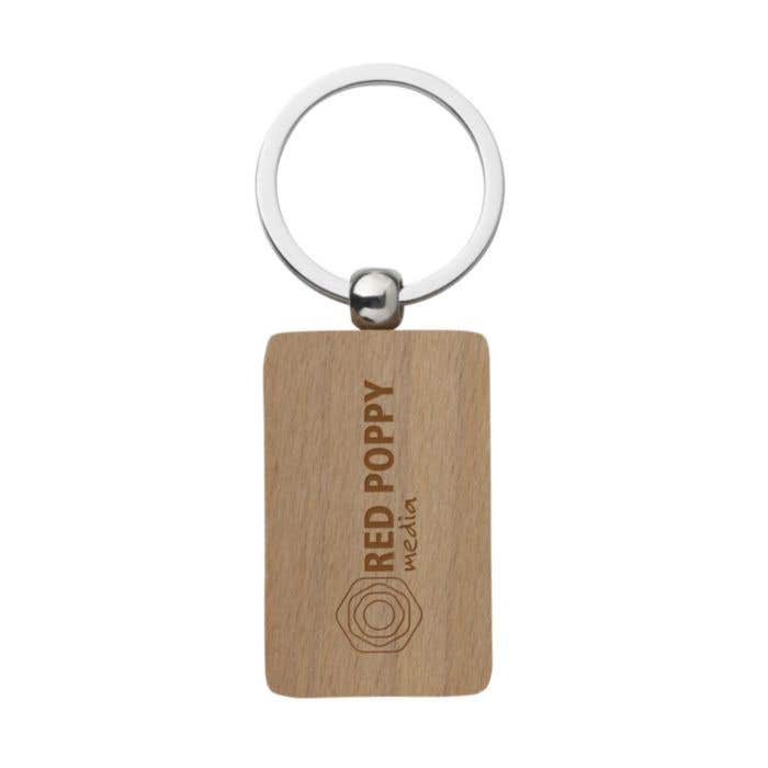 Porte-clés | Bois de hêtre | Rectangulaire
