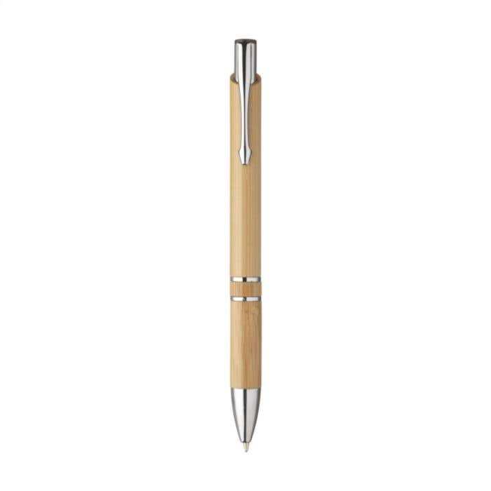 Stylo à bille Ebony Bamboo | Bambou | Finition chromée