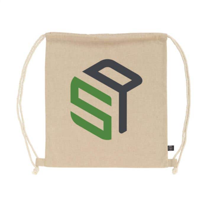 Sac à dos | Coton recyclé | 8 l | Cordon de serrage