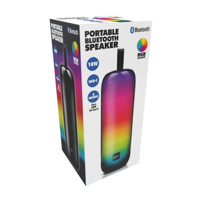 Haut-parleur Bluetooth | 10W | Éclairage RGB | 8 couleurs