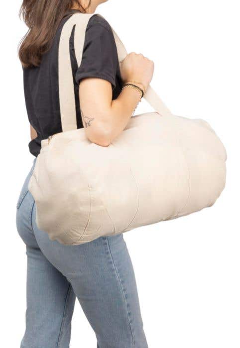 Sac de sport Lobelia Natural | Coton | OEKO-TEX® | Fermeture éclair