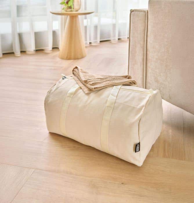 Sac de sport Lobelia Natural | Coton | OEKO-TEX® | Fermeture éclair