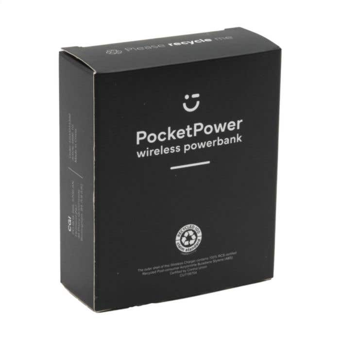 Powerbank PocketPower | Recyclé | 10.000 mAh | Charge sans fil
