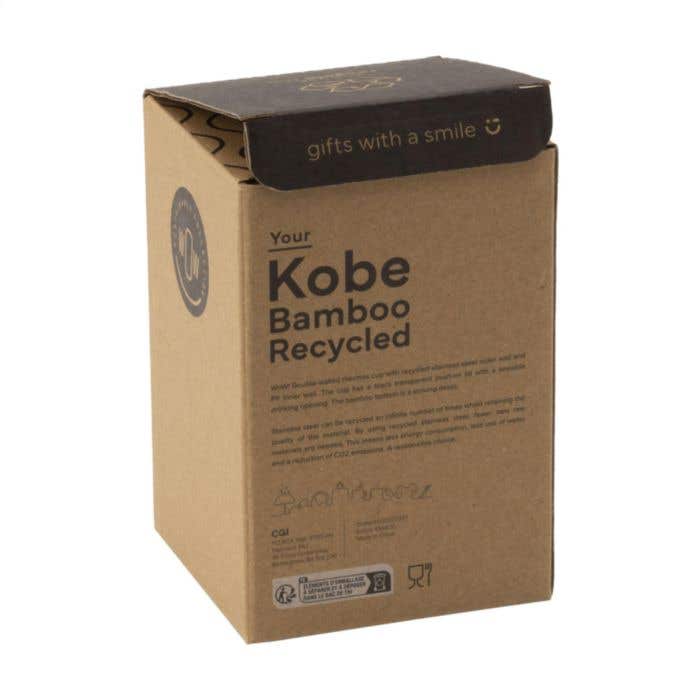 Mug isotherme | Acier inoxydable recyclé | 350 ml | Base en bambou