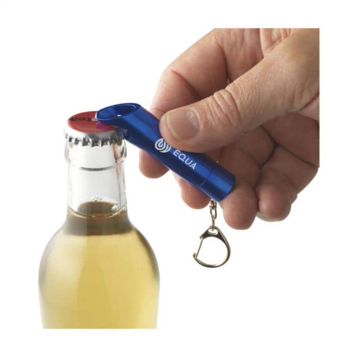 Lampe torche LED | Aluminium | Avec ouvre-bouteille et mousqueton