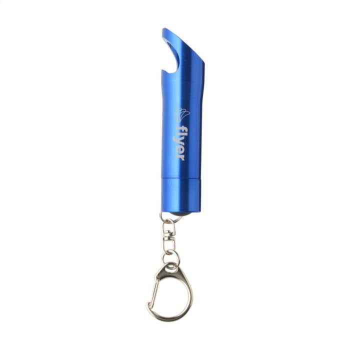 Lampe torche LED | Aluminium | Avec ouvre-bouteille et mousqueton