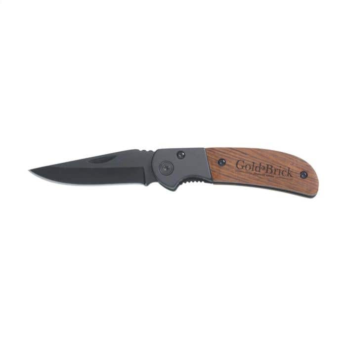 Couteau de poche | Bois | Lame inox | Verrouillage