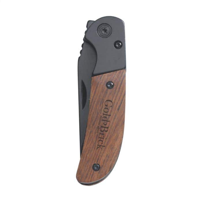 Couteau de poche | Bois | Lame inox | Verrouillage