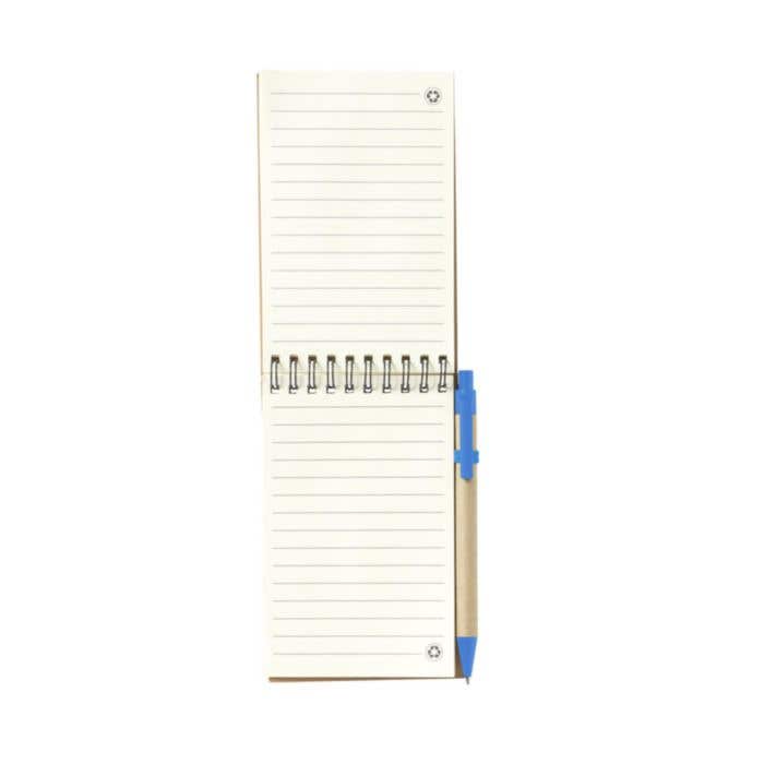 Carnet de notes | Recyclé | Ligné | Avec stylo à bille