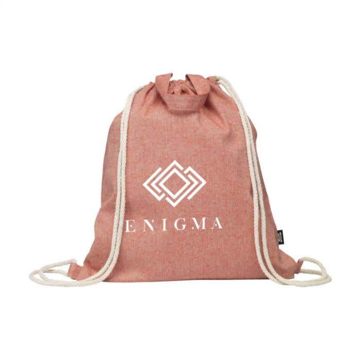 Sac à dos | Coton recyclé | 8 l | Cordon de serrage
