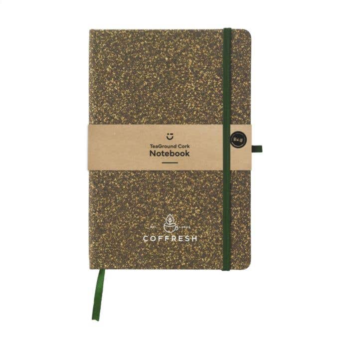 Carnet de notes | Recyclé | A5 | Feuilles de thé et liège