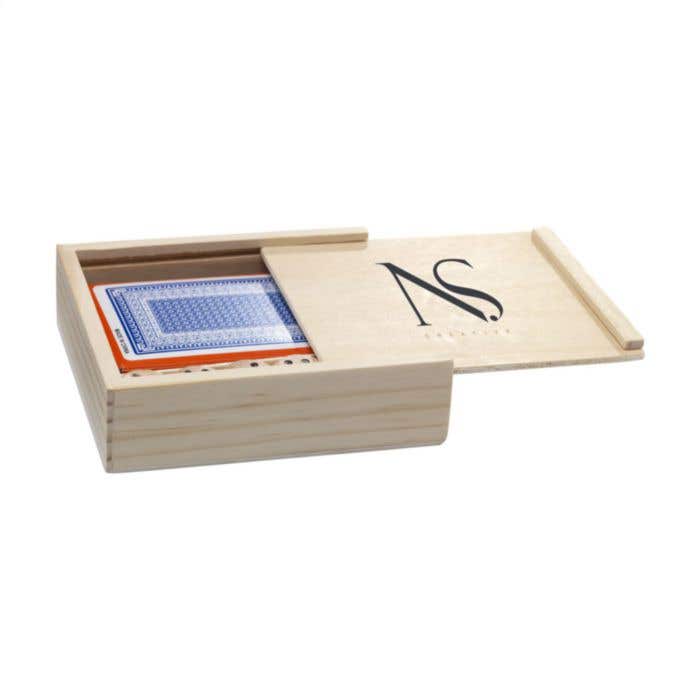 Set de jeux Dice & Play | Bois | 5 dés et 54 cartes